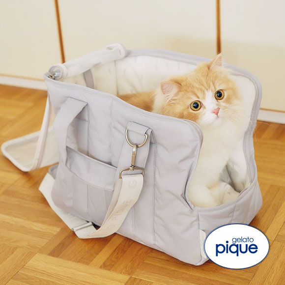 ジェラートピケ CAT&DOG ミニサイズキャリーバッグ ジェラピケ gelato pique