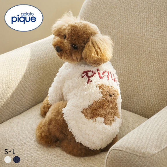 ジェラートピケ CAT&DOG HOLIDAY ジェラートスノーベアジャガードプルオーバー ジェラピケ gelato pique