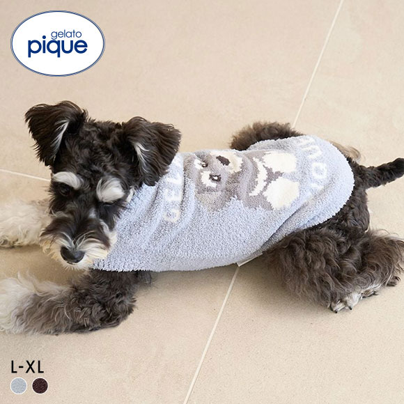 ジェラートピケ CAT&DOG ベビモコシュナウザージャガードプルオーバー