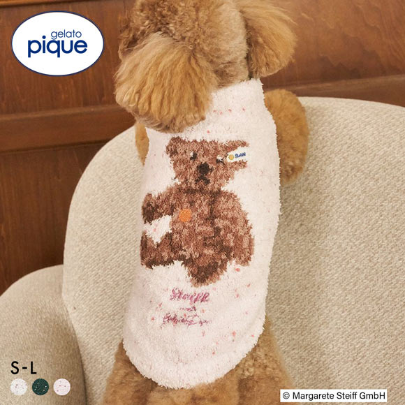 ジェラートピケ CAT&DOG シュタイフ ハイネックプルオーバー ジェラピケ gelato pique steiff