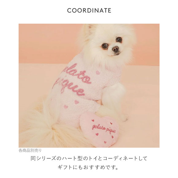 ジェラートピケ CAT&DOG Valentine ハイネックロゴプルオーバー