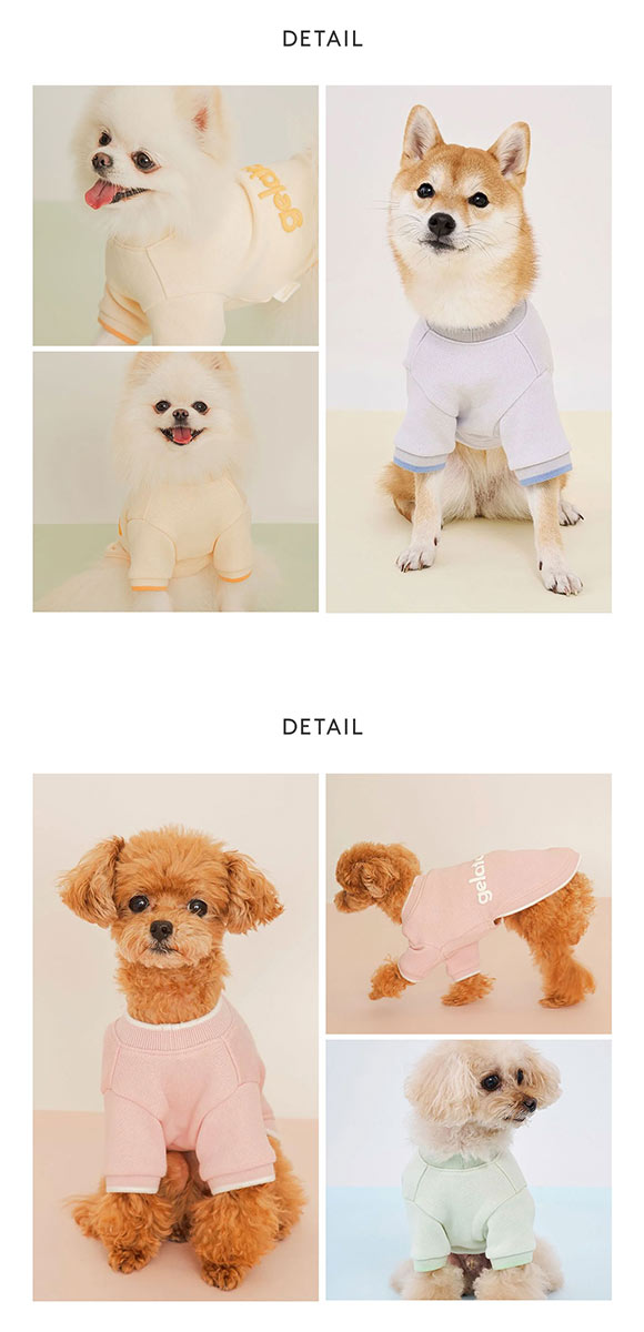 ジェラートピケ　ペット服　専用ページ ジェラートピケ CAT&DOG ロゴプリント裏毛プルオーバー ジェラピケ