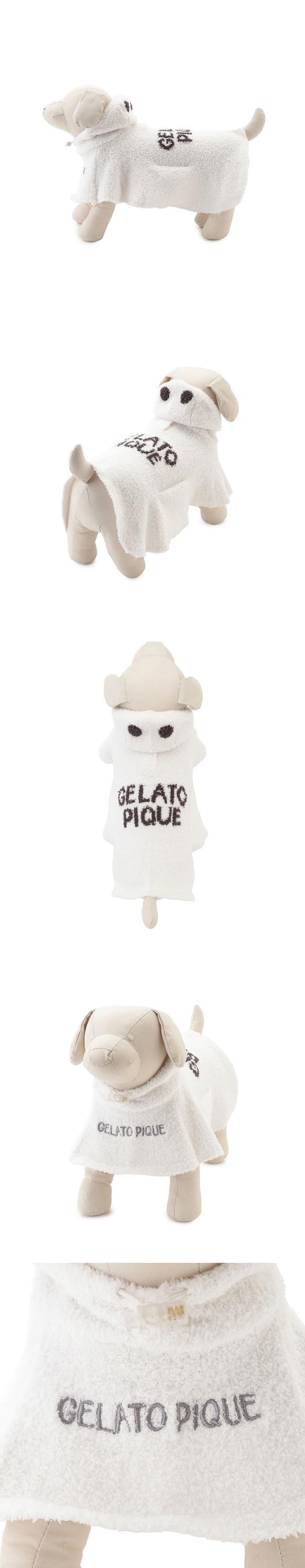 ジェラートピケ CAT&DOG HALLOWEEN おばけケープ ジェラピケ gelato pique ハロウィン