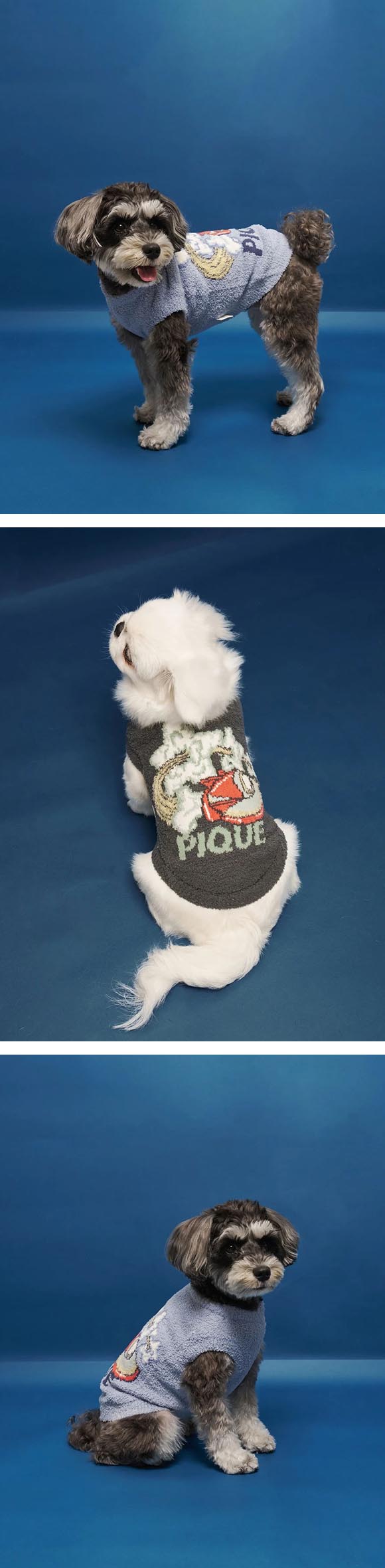 ジェラートピケ CAT&DOG ベビモコスペースシップ柄ニットプルオーバー ジェラピケ gelato pique