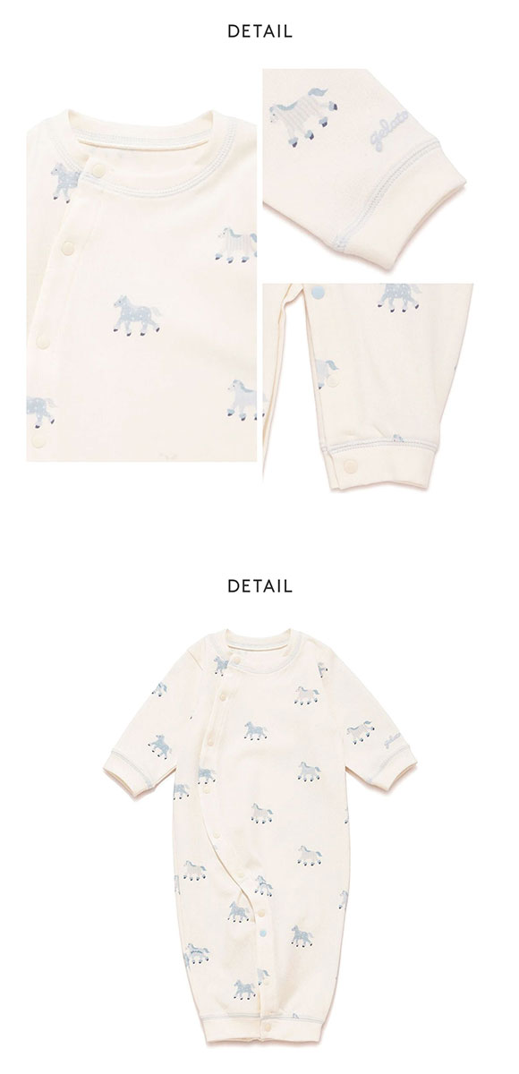 ジェラートピケ キッズアンドベイビー ベビー 新生児ポニー柄2WAYオール ジェラピケ ルームウェア gelato pique Kids＆Baby BABY