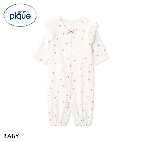ジェラートピケ キッズアンドベイビー ベビー 新生児ストロベリー柄2WAYオール ジェラピケ gelato pique Kids＆Baby BABY