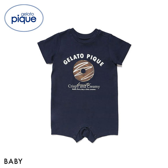 ジェラートピケ キッズアンドベイビー ベビー ドーナツワンポイントロンパース ジェラピケ ルームウェア gelato pique Kids＆Baby BABY