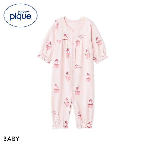 ジェラートピケ キッズアンドベイビー ベビー 新生児カップケーキ柄2WAYオール ジェラピケ ルームウェア gelato pique Kids＆Baby BABY