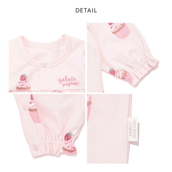 ジェラートピケ キッズアンドベイビー ベビー 新生児カップケーキ柄2WAYオール ジェラピケ ルームウェア gelato pique Kids＆Baby BABY