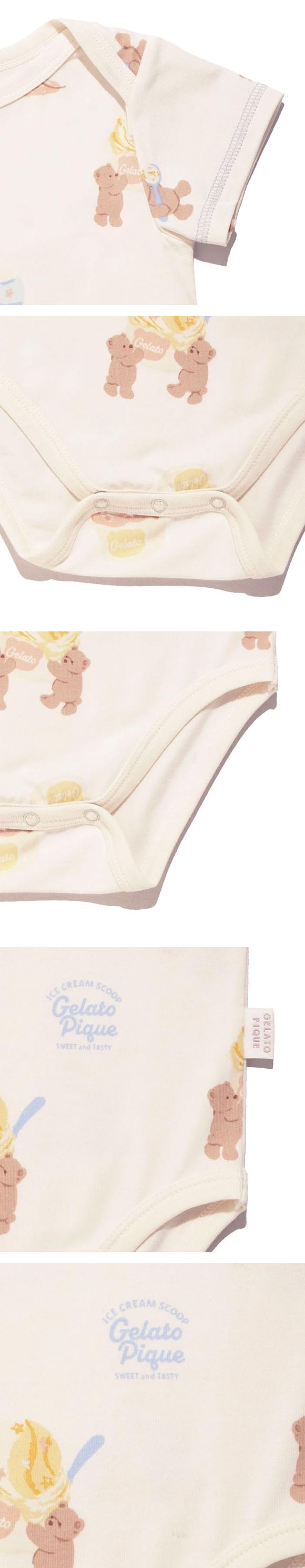 ジェラートピケ キッズアンドベイビー ベビー アイスクリームベア柄ボディスーツ ジェラピケ gelato pique Kids＆Baby BABY