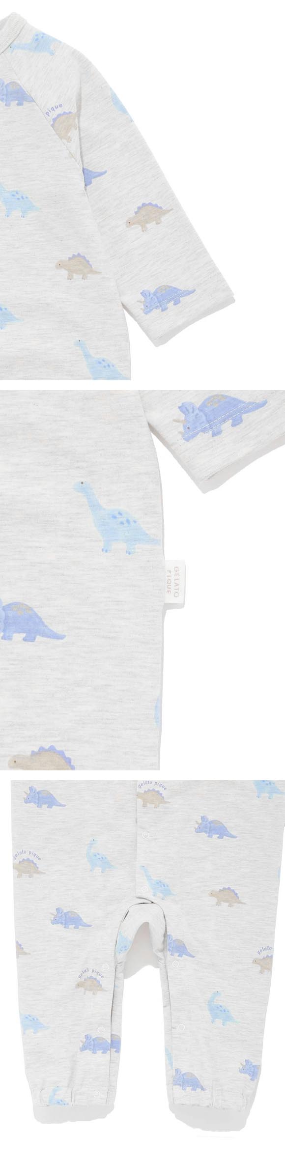 ジェラートピケ キッズアンドベイビー ベビー ダイナソー柄ロンパース ジェラピケ gelato pique Kids＆Baby BABY