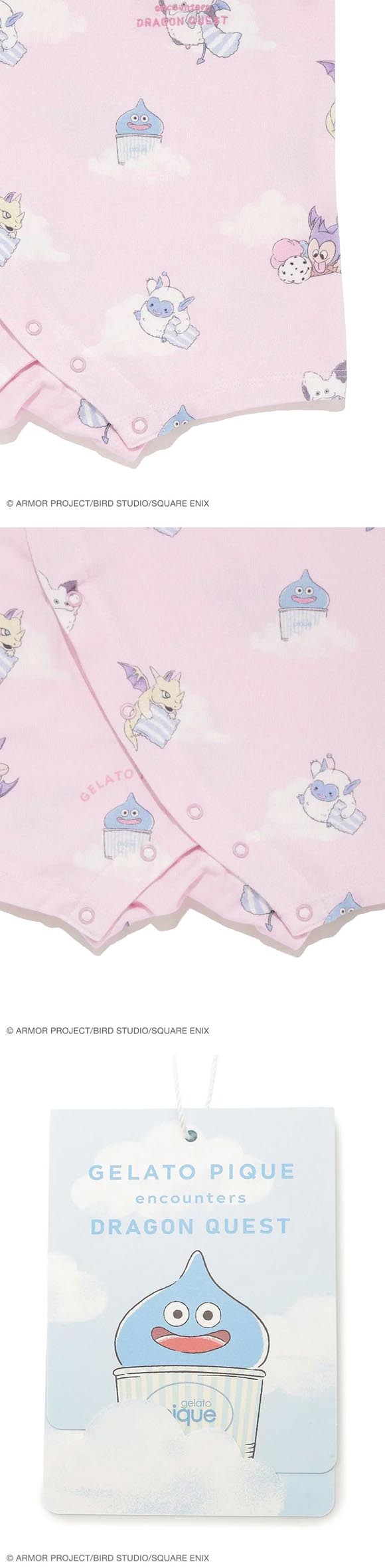 ジェラートピケ キッズアンドベイビー ドラゴンクエスト 総柄ロンパース ジェラピケ ルームウェア gelato pique Kids＆Baby BABY DRAGON QUEST