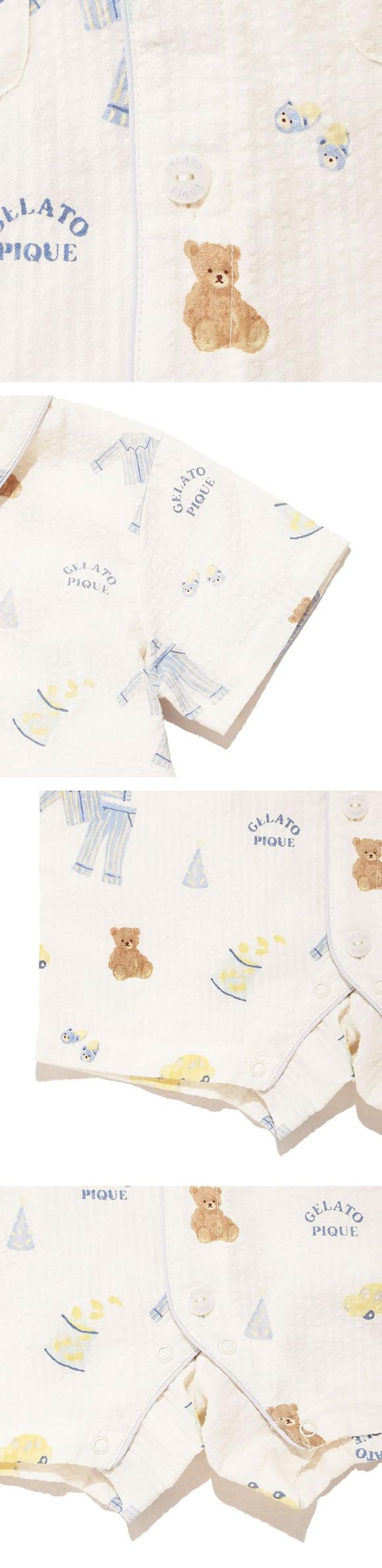 ジェラートピケ キッズアンドベイビー ベビー パジャマパーティー柄ロンパース ジェラピケ gelato pique Kids＆Baby BABY