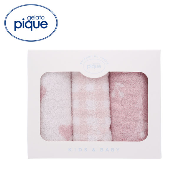ジェラートピケ キッズアンドベイビー gelato pique Kids＆Baby【BABY】ハンドタオル3点セット ジェラピケ EC限定