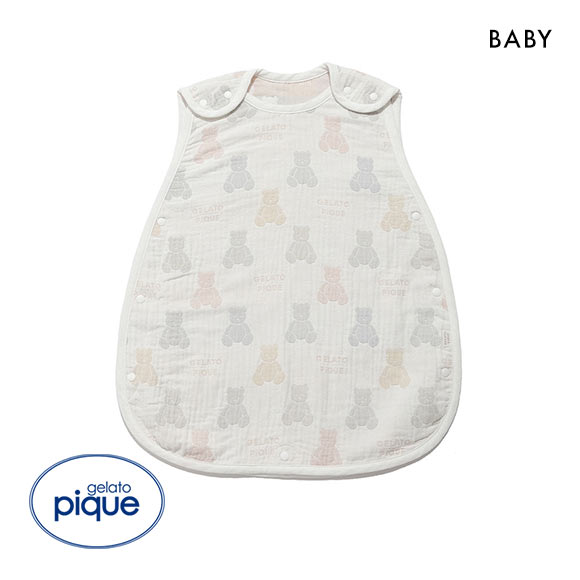 ジェラートピケ キッズアンドベイビー gelato pique Kids＆Baby 【BABY】ベア3重ガーゼスリーパー ジェラピケ