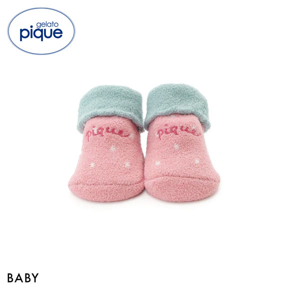 ジェラートピケ キッズアンドベイビー ベビー エアリーモコストロベリーソックス ジェラピケ パジャマ ルームウェア gelato pique