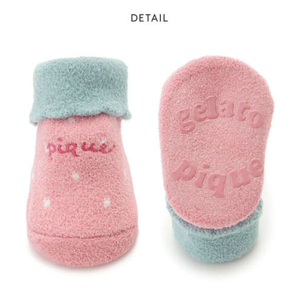 ジェラートピケ キッズアンドベイビー ベビー エアリーモコストロベリーソックス ジェラピケ パジャマ ルームウェア gelato pique