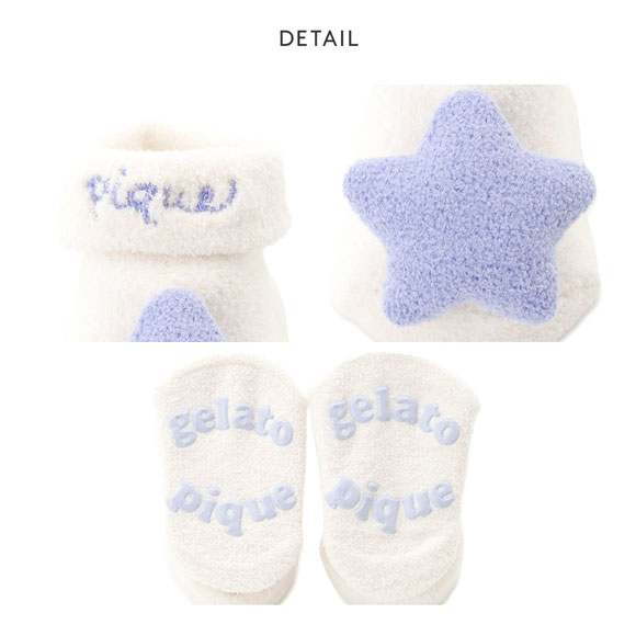 ジェラートピケ キッズアンドベイビー ベビー エアリーモコスターソックス ジェラピケ パジャマ ルームウェア gelato pique