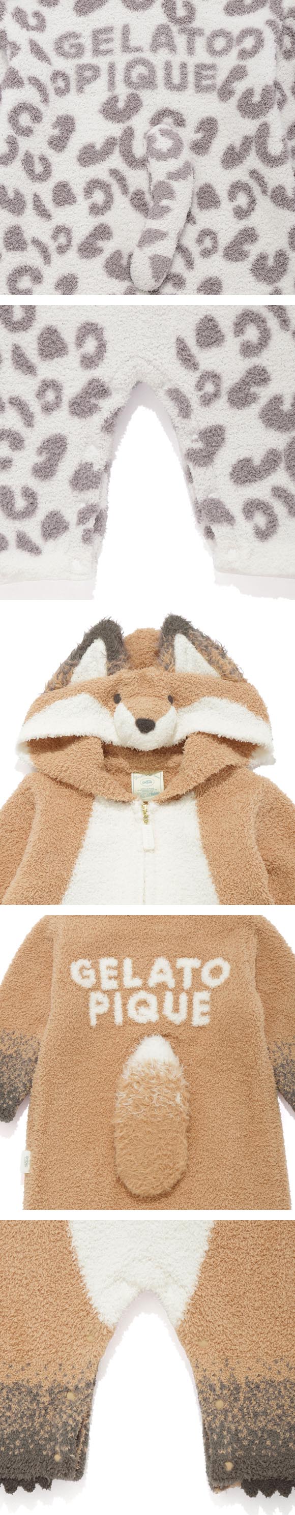 ジェラートピケ キッズアンドベイビー ベビー 旭山動物園 アニマルロンパース ジェラピケ パジャマ ルームウェア gelato pique Kids＆Baby BABY
