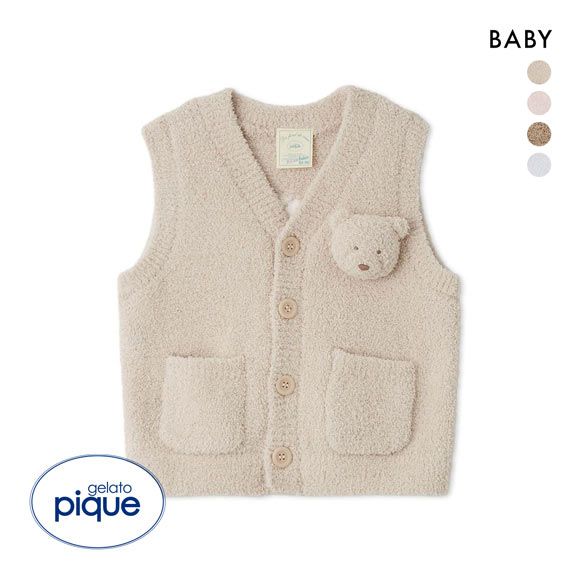 ジェラートピケ キッズアンドベイビー 【BABY】パウダーベアベスト ジェラピケ gelato pique Kids＆Baby