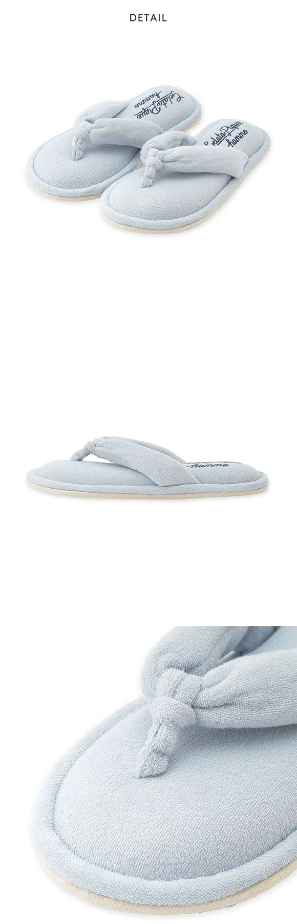 ジェラートピケ オム メンズ パイルワンポイントロゴ刺繍サンダル ジェラピケ パジャマ ルームウェア gelato pique HOMME