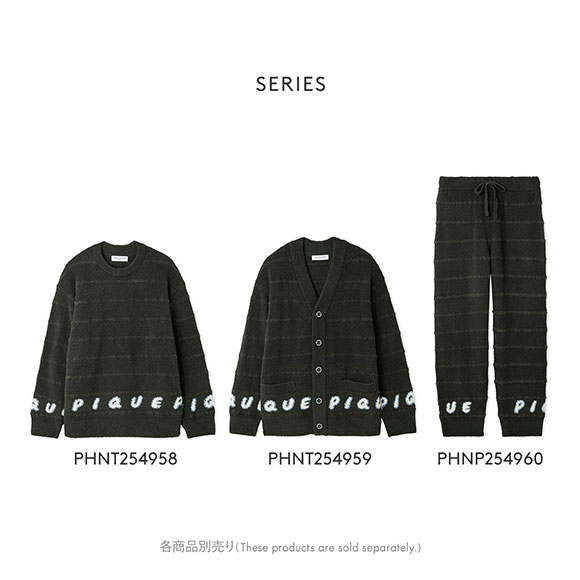 ジェラートピケ オム メンズ ベビモコピケロゴジャガードカーディガン ジェラピケ パジャマ ルームウェア gelato pique HOMME