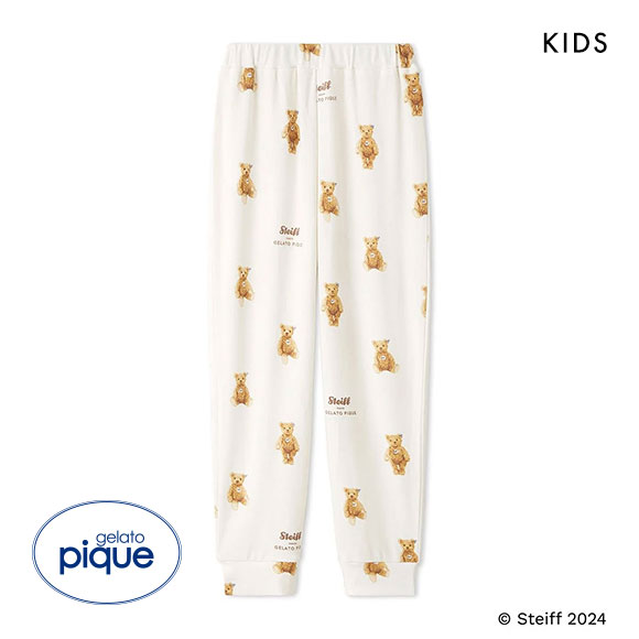 ジェラートピケ キッズアンドベイビー キッズ シュタイフ 販路限定商品 James柄ロングパンツ ジェラピケ ルームウェア gelato pique Kids＆Baby