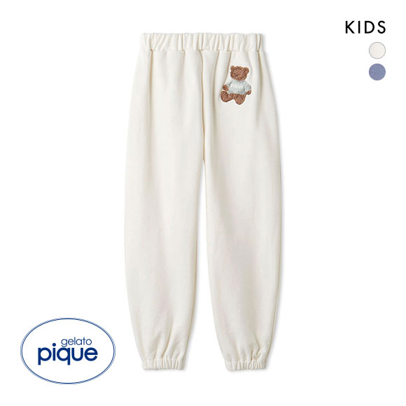 ジェラートピケ キッズアンドベイビー キッズ 販路限定商品 HOLIDAY ベア裏毛ロングパンツ ジェラピケ ルームウェア gelato pique Kids＆Baby KIDS
