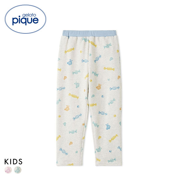 ジェラートピケ キッズアンドベイビー キッズ キャンディ柄ロングパンツ ジェラピケ ルームウェア パジャマ gelato pique Kids＆Baby KIDS
