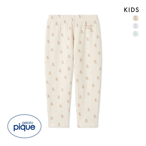 ジェラートピケ キッズアンドベイビー キッズ ぬいぐるみ柄ロングパンツ ジェラピケ ルームウェア パジャマ gelato pique Kids＆Baby KIDS