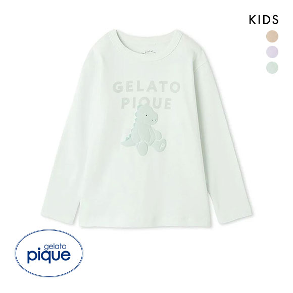 ジェラートピケ キッズアンドベイビー キッズ ぬいぐるみワンポイントロンT ジェラピケ ルームウェア パジャマ gelato pique Kids＆Baby KIDS
