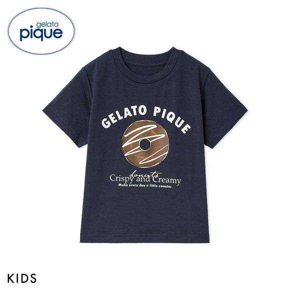 ジェラートピケ キッズアンドベイビー キッズ ドーナツワンポイントプリントTシャツ ジェラピケ ルームウェア gelato pique Kids＆Baby KIDS