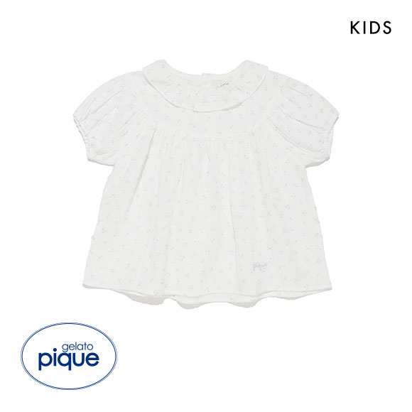 ジェラートピケ キッズアンドベイビー 販路限定 キッズ リトルフラワー柄ガーゼプルオーバー ジェラピケ ルームウェア gelato pique Kids＆Baby