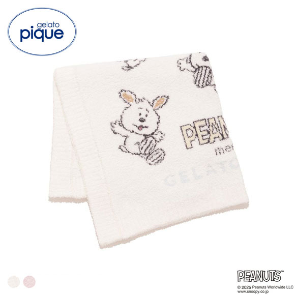 ジェラートピケ キッズアンドベイビー gelato pique Kids＆Baby PEANUTS PUPPIES KIDS ベビモコブランケット ジェラピケ スヌーピー