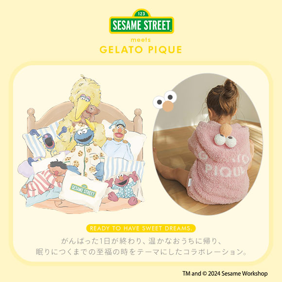 ジェラートピケ キッズアンドベイビー エルモ パーカ&ショートパンツセット ジェラピケ gelato pique Kids＆Baby SESAME STREET KIDS
