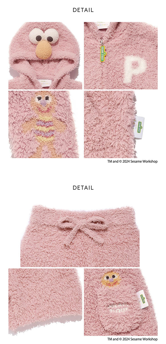 ジェラートピケ キッズアンドベイビー エルモ パーカ&ショートパンツセット ジェラピケ gelato pique Kids＆Baby SESAME STREET KIDS