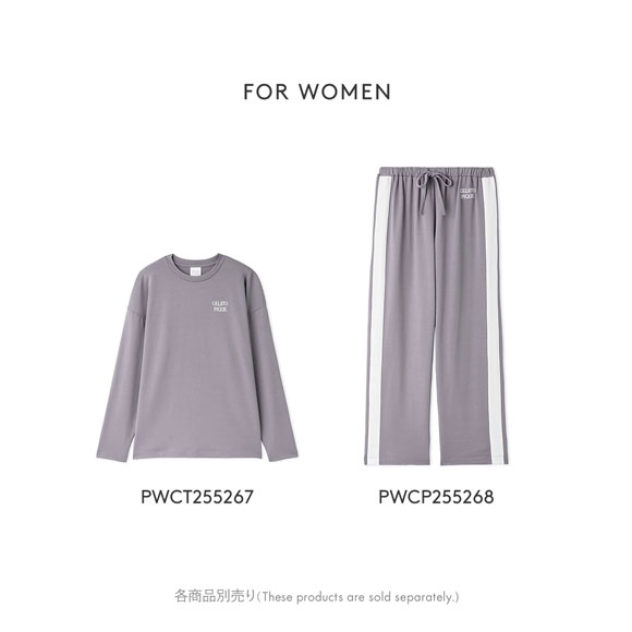 ジェラートピケ オム メンズ インレイロゴラインロングパンツ