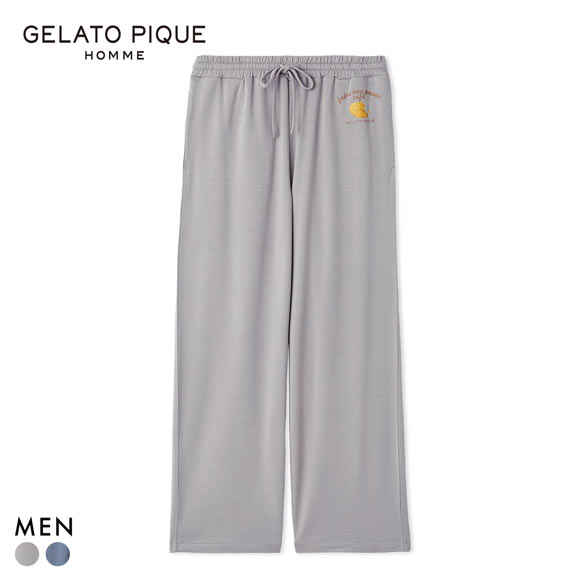 ジェラートピケ オム メンズ クッキーワンポイントプリントロング