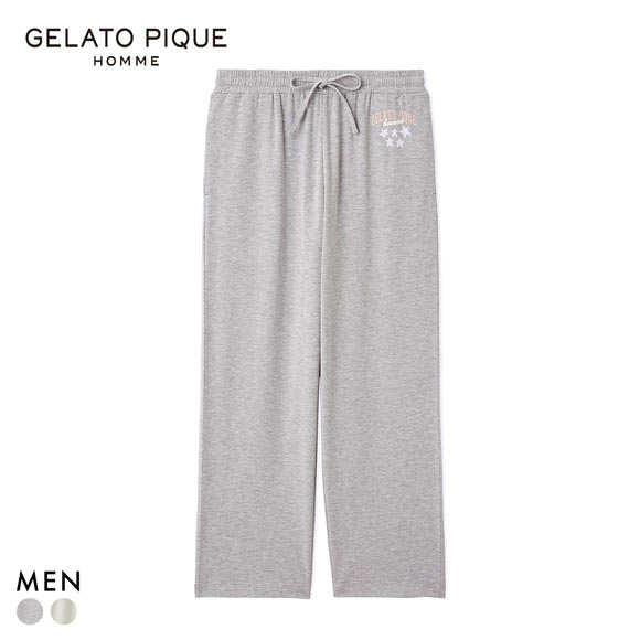 gelato pique ルームウェアセット グレー gelato pique（ジェラートピケ）の「裏毛ロングパンツ（ルームウェア