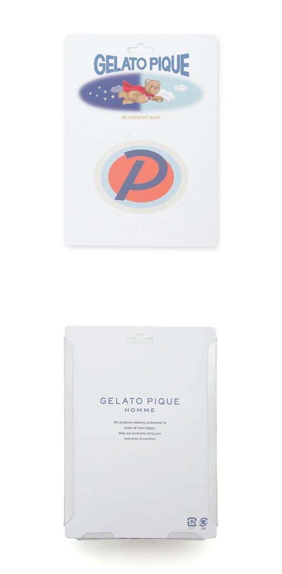 ジェラートピケ オム メンズ ヒーローベア柄ボクサーパンツ ジェラピケ GELATO PIQUE HOMME