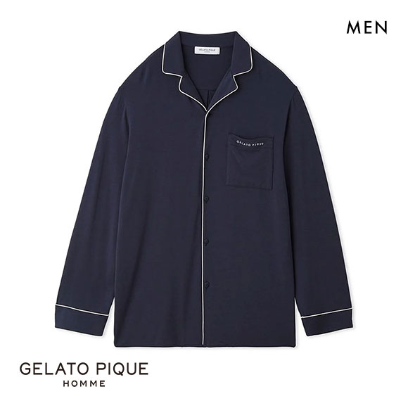 ジェラートピケ オム GELATO PIQUE メンズ 【HOMME】パイピングシャツ