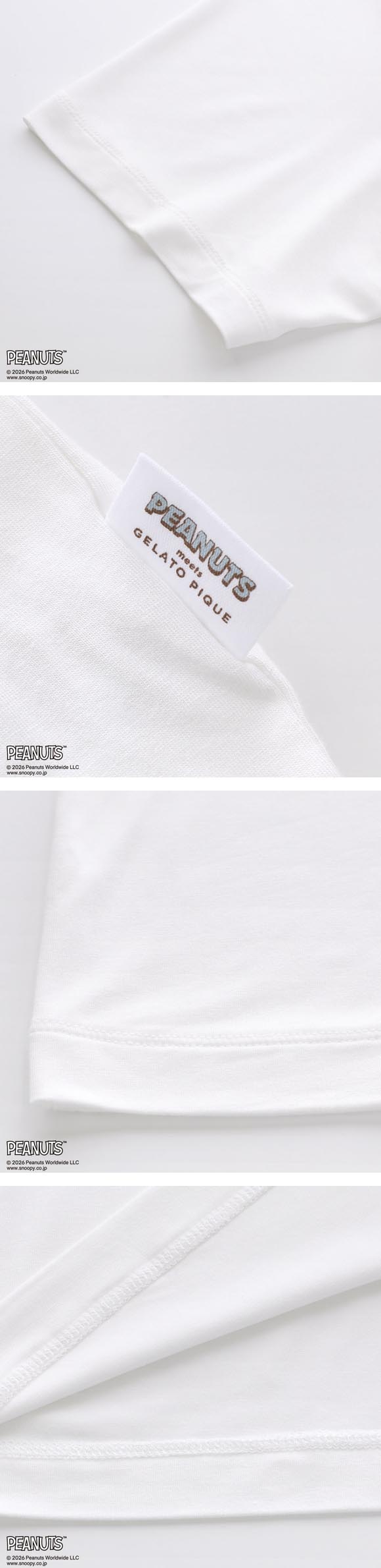 ジェラートピケ オム PEANUTS メンズ 接触冷感 ワンポイントTシャツ スヌーピー SNOOPY ジェラピケ パジャマ GELATO PIQUE HOMME