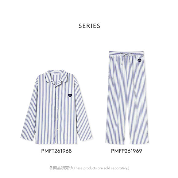 ジェラートピケ オム メンズ ブロードストライプシャツ ジェラピケ パジャマ ルームウェア gelato pique HOMME