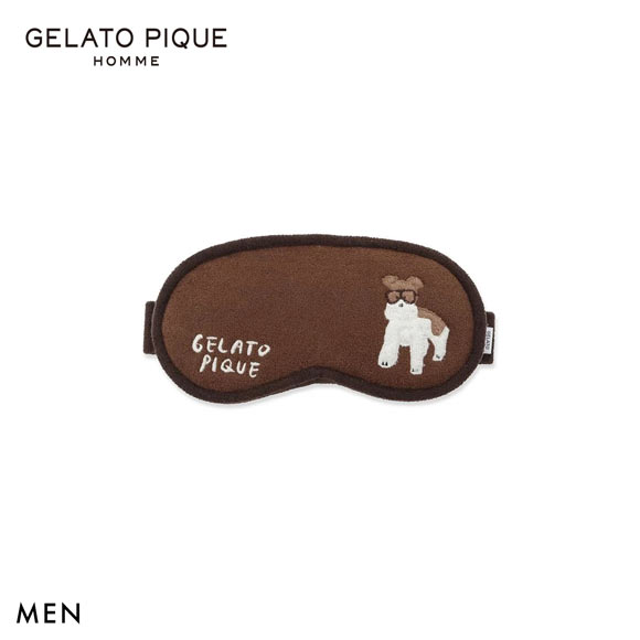 ジェラートピケ オム メンズ エアリーモコPLANEDOGアイマスク ジェラピケ パジャマ GELATO PIQUE HOMME