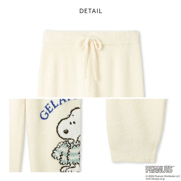ジェラートピケ オム メンズ PEANUTS オリジナルアートジャガードロングパンツ ジェラピケ gelato pique スヌーピー HOMME