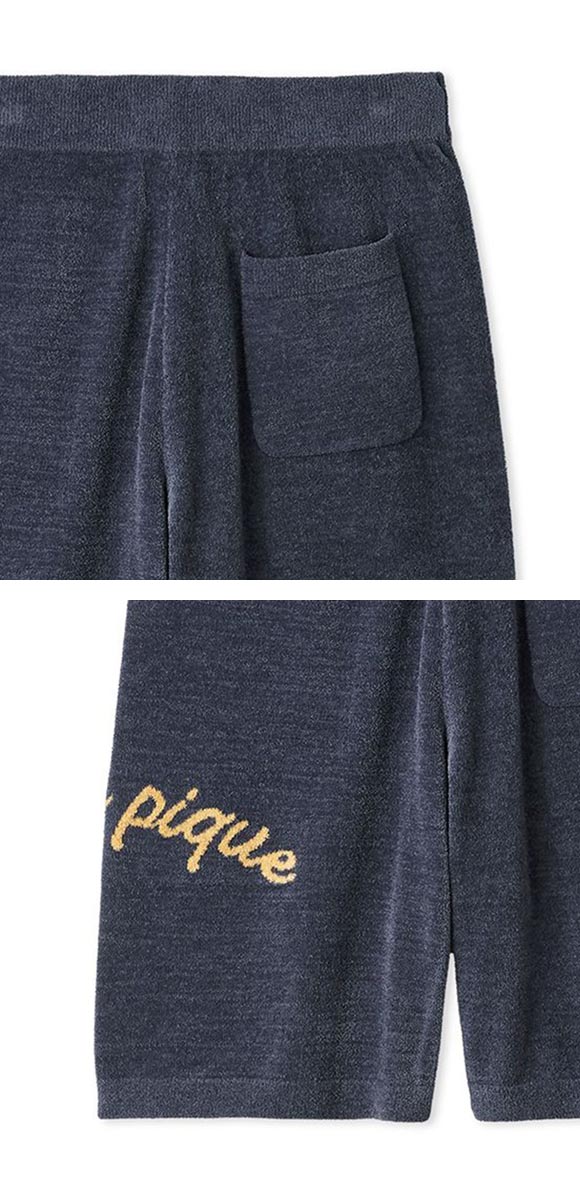 ジェラートピケ オム メンズ ロゴジャガードハーフパンツ ジェラピケ パジャマ ルームウェア GELATO PIQUE HOMME