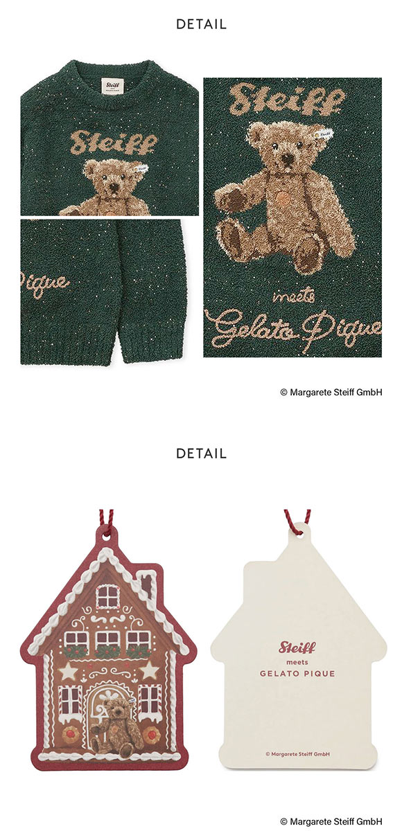 ジェラートピケ オム メンズ シュタイフ パウダーネップジャガードプルオーバー ジェラピケ ルームウェア gelato pique HOMME Steiff