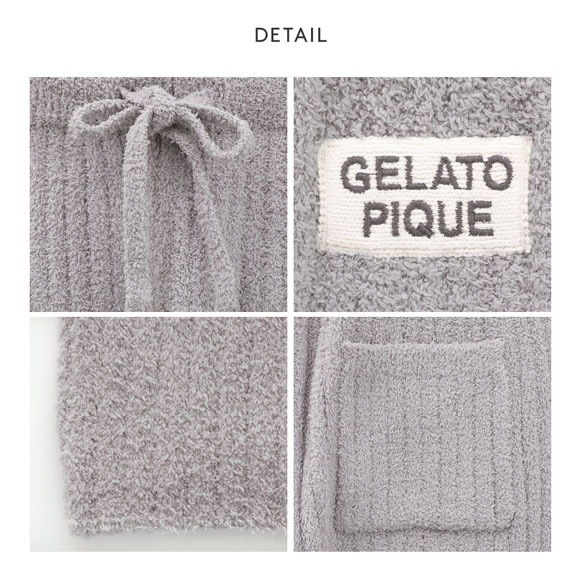 ジェラートピケ オム メンズ カラフルパウダープルオーバー＆ベビモコリブロングパンツセット ジェラピケ パジャマ gelato pique HOMMEML