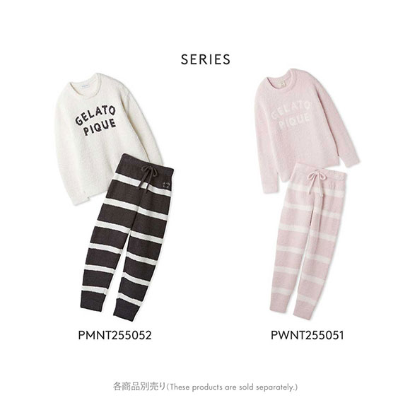ジェラートピケ オム メンズ パウダーロゴジャガードプルオーバー＆ロングパンツセット ジェラピケ パジャマ GELATO PIQUE HOMME