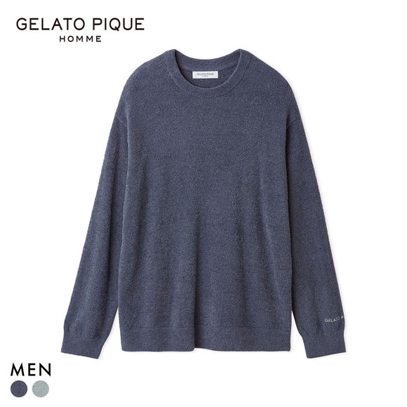 ジェラートピケ オム メンズ 調温スムーズィープルオーバー ジェラピケ パジャマ ルームウェア gelato pique HOMME